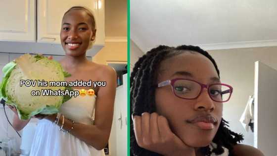 Woman hilariously captured in TikTok video trying to be a good makoti, Mzansi laughs
