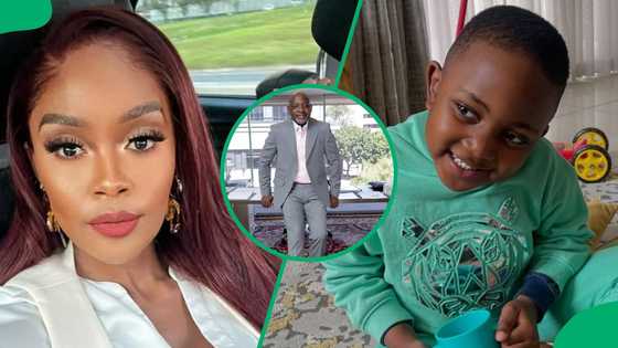 Thembi Seete and baby daddy Collen Mashawana celebrate their son's birthday in pics and videos