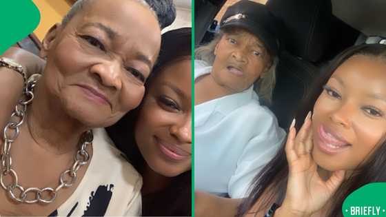 A woman surprised her gogo with a birthday lunch and left her in tears of joy