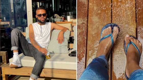 Gent shares mom's hilarious reaction to him wearing flip-flops in the shower, SA cackles: "Gym, yes, Home?"
