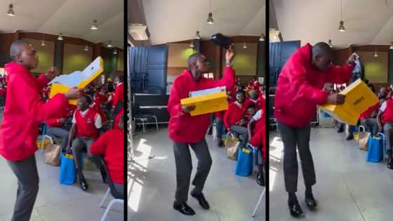 "Pure joy": Student dances for joy after getting Bathu school shoes and peeps stan