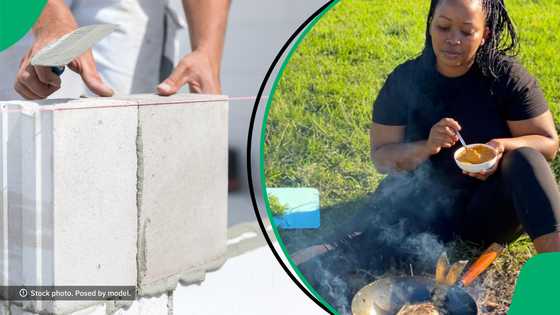 "You made my morning": Content creator shows construction of home, Mzansi dishes out praise