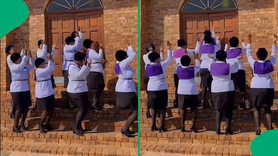 Church women take on Mkhukhu dance challenge and show off their killer moves in a video