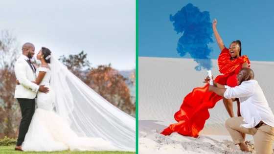 Woman celebrated 5 years of marriage in TikTok video, SA moved by husband and wife's achievements
