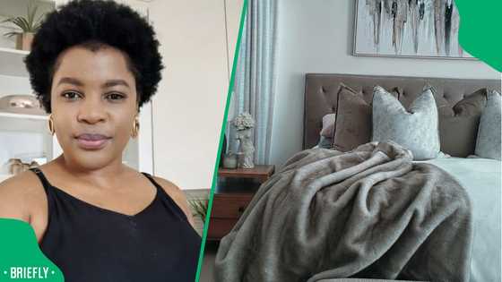 "I'm obsessed": Mpumalanga woman shows off modern bedroom design that has Mzansi impressed