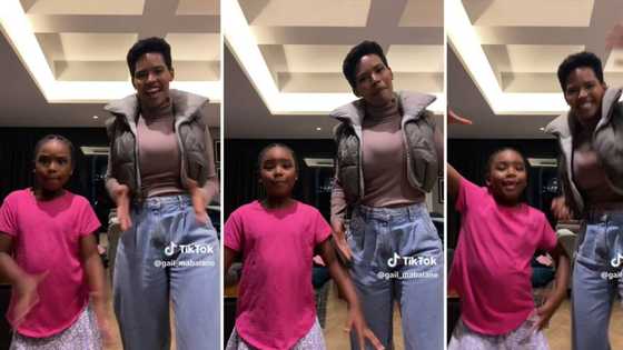 'Unseen' actress Gail Mabalane and daughter Zoe bust fire amapiano dance moves, TikTok video goes viral