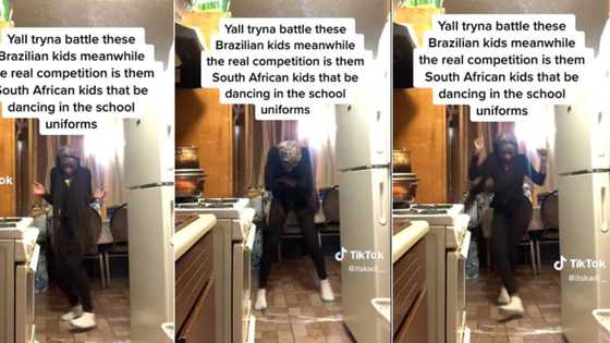 Woman goes viral for lit 'Hamba Wena' moves in video, TikTok of her practising to battle SA school kids has SA in stitches