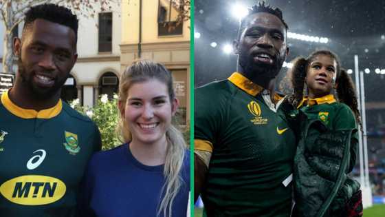 Siya Kolisi shows family dinner was filled with dancing in video, Mzansi amused by daughter's moves