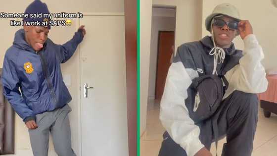 Boy dances in school wear, SA in stitches, says uniform made for SAPS: "Hola sergeant"