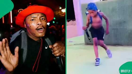 SA unimpressed by little boy imitating Shebeshxt in cute video: "He chose a bad role model"
