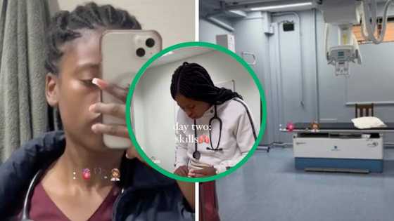 Wit's University student doctor's TikTok video trends, showcasing her passion for medicine