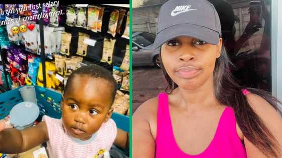 Woman shows off what she spent her first salary on after being unemployed for months, Mzansi touched
