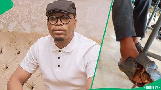 "These videos motivate us to help": Man gifts struggling school learner with shoes, SA moved