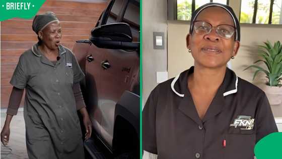 "This one is a black mamba": Sis Thembi sneaks a test drive of R1 million Toyota bakkie