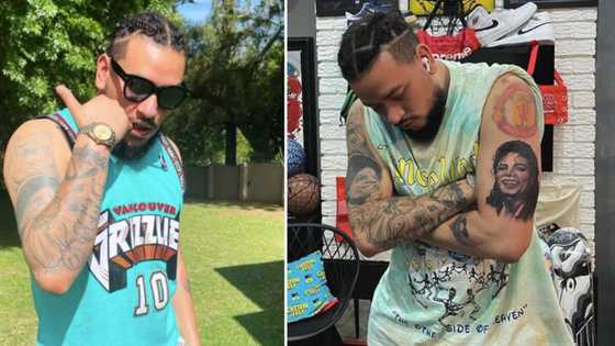 AKA's diehard fan gets cool tattoo of rapper's name and face, Megacy loves touching tribute: "Long live Supa Mega"