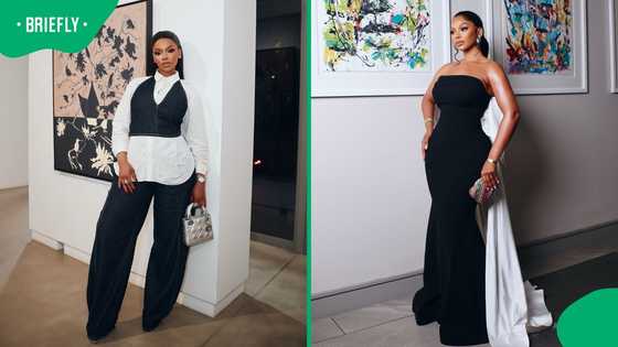Mihlali Ndamase debuts pixie cut in glamorous retro photoshoot