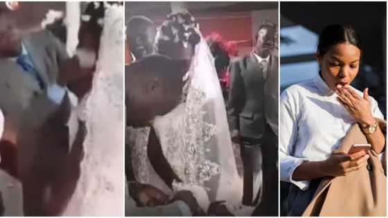 Embarrassing moment pastor wipes off bride and bridesmaid's makeup on the altar with a cloth goes viral