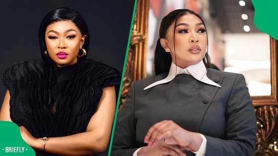 SA reacts to Ayanda Ncwane speaking broken English in viral podcast clip: "Sfiso definitely went for looks"