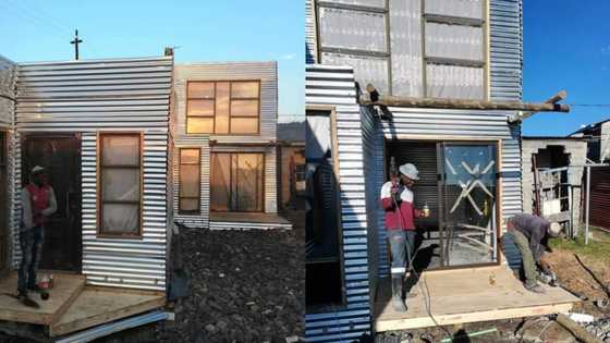 SA divided by fancy double storey shack: "It's beautiful kodwa ewu"