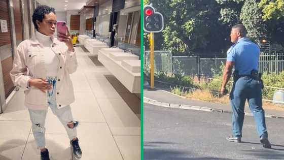 South African woman's crush on hunky SAPS cop has TikTok in stitches