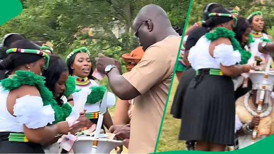 South African and Nigerian wedding in TikTok video becomes viral hit as bride is showered with money