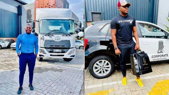 Black excellence: Entrepreneur Theo Baloyi buys 4th truck in just months