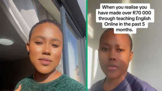 Woman earns over R70k as online English teacher in less than 6 months, TikTok video of details leave SA impressed
