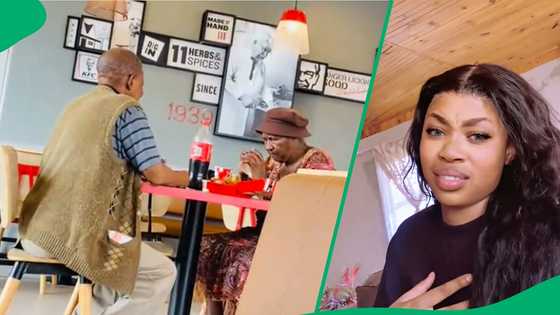 "No grandkids, just them": Mkhulu takes gogo on a romantic date at KFC, SA's moved