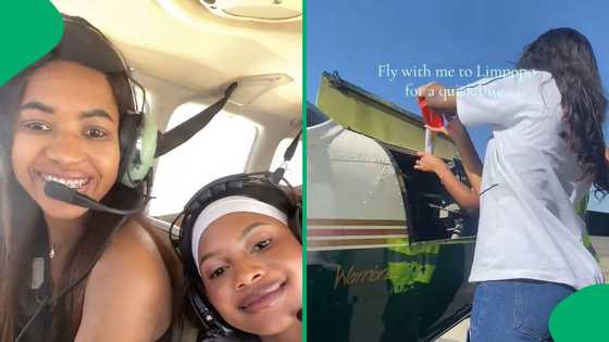 "Landed on the rich side": Pilot flies sister to Limpopo for lunch, TikTok video impressed SA