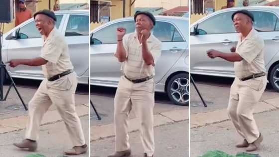 Vibey video of madala busting impressive dance moves gives Mzansi citizens energy for the week ahead