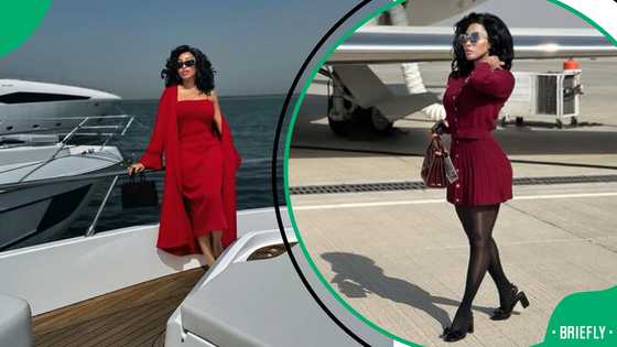 “You can’t outdo the doer”: Khanyi Mbau recreates her viral challenge with her 3 siblings, SA praises her