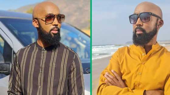 'Muvhango': Dingaan Khumalo leaves Mzansi in stitches with throwback picture