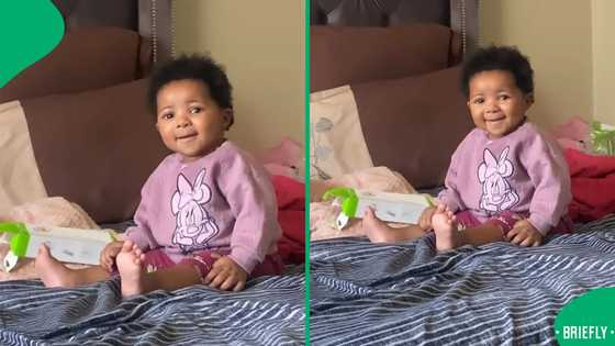 "Present father": SA raves over baby’s joyful reaction to dad's playful entrance in viral video
