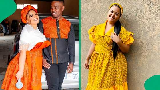 "I need your designer": Beautiful bride's unique wedding gown leaves South Africans mesmerised