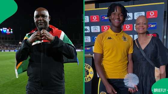 Pitso Mosimane's son who plays for Kaizer Chiefs marks 14th birthday, SA celebrates him