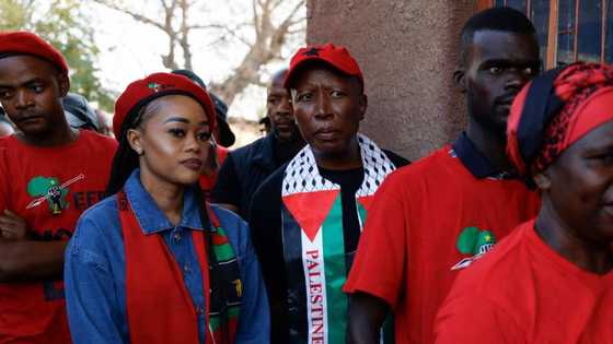 EFF leader Julius Malema's voting queue gesture wins hearts