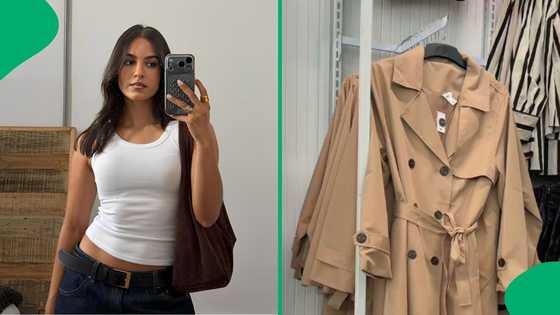 "Jet is really doing great things": Woman shares trench coats plug costing less than R500, SA wowed