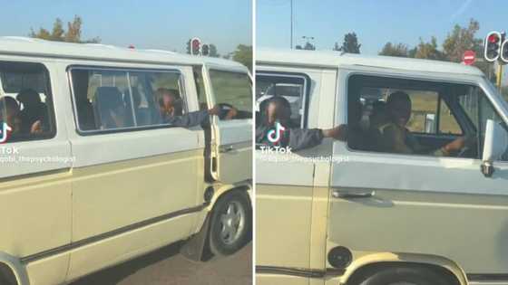 Video of young boy keeping school transport door closed with his hand sparks debate