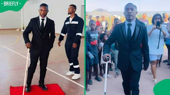 "The next Madiba": Learner's grand matric dance entrance with TLB impresses South Africans