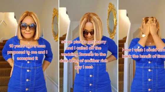 Heartsore lady regrets leaving her ex 2 weeks before wedding day for a rich man, now left single and unhappy