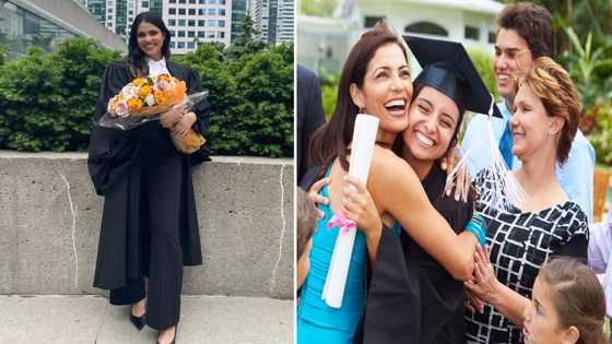 Stunning law graduate posts sweet message of thanks after completing her studies
