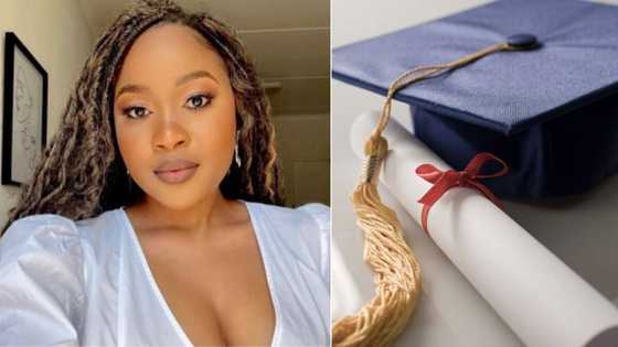 Stunning lady celebrates bagging Wits accounting degree, man hilariously shoots his shot