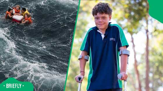 "He'd win Olympics": Teen hailed a hero after swimming through shark-prone waters to save his family