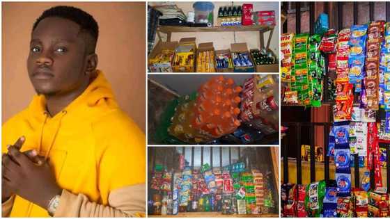 Nigerian student converts his hostel room into mini mart where he sells household items