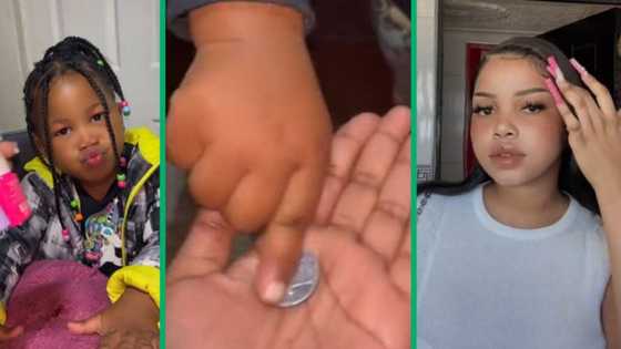 Woman's 3-year-old sister pays R2 for big sister's pampering, TikTok video has Mzansi laughing
