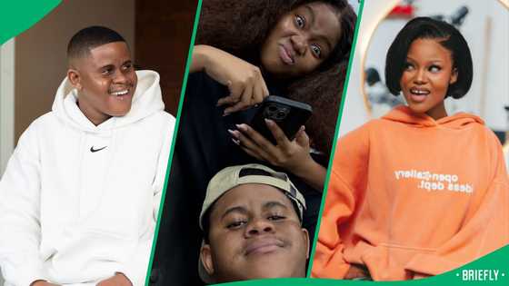 Fans react as podcasters Thakgi Ledwaba and Khanyi Mars spark romance rumours: "He’s been smitten"