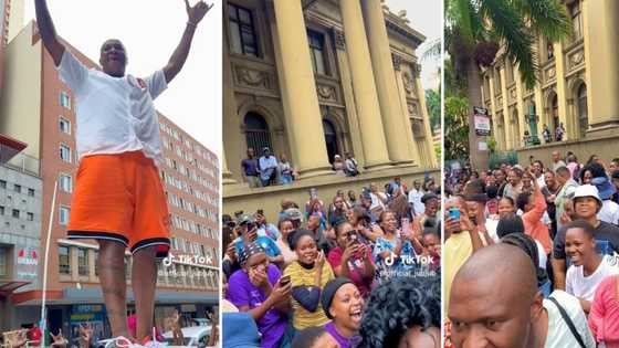 Durban crowd shows Jub Jub major love as hundreds surround his car trying to capture him