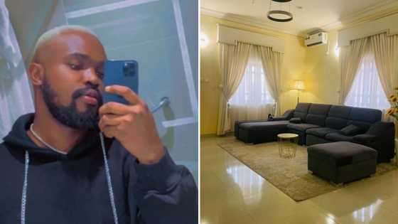 Mzansi man shows off boujee living space, has ladies lining up to “sit on his sofa”: He’s got great taste