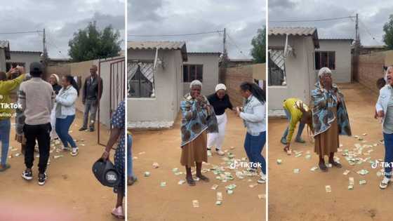 Video of grandkids celebrating gogo's 80th birthday with countless banknotes warms SA's heart