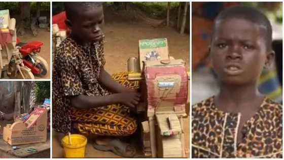 Kid, 10, who built 'ATM' with cardboard says in video he uses 'tips' to help his mom